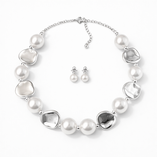 Silver Pearl Elegance Set