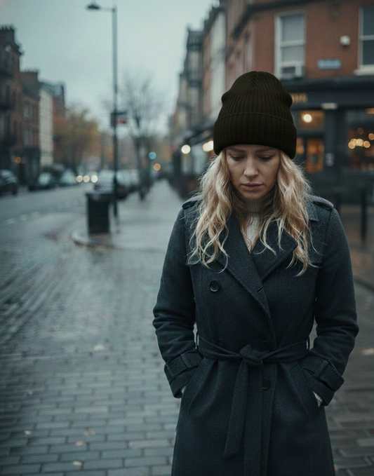 Ribbed Beanie (Black)