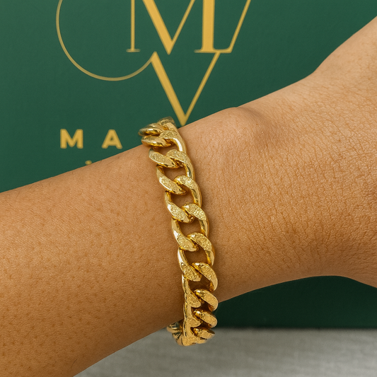 18K Gold-Plated Cuban Link Bracelet