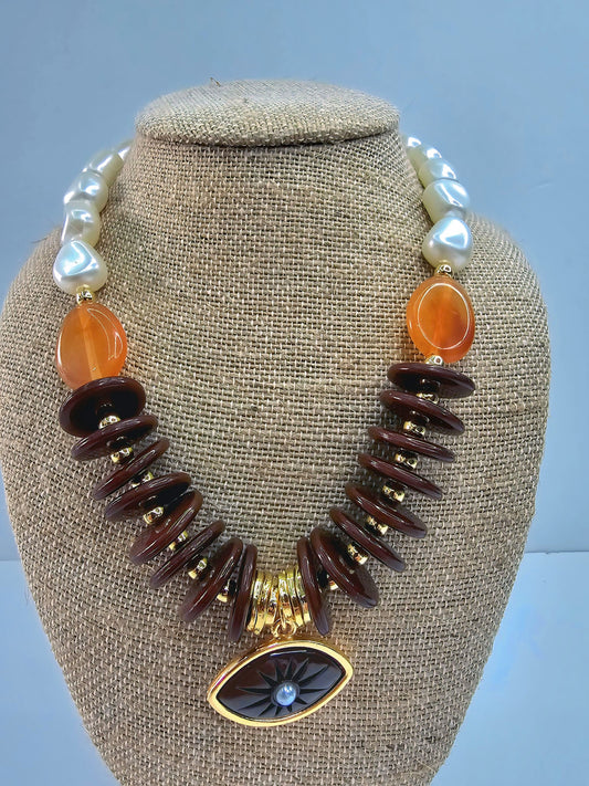 MYSTIC EYE STATEMENT NECKLACE