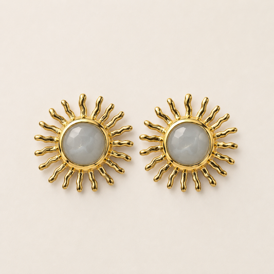 Moonlight Solstice Sun Earrings