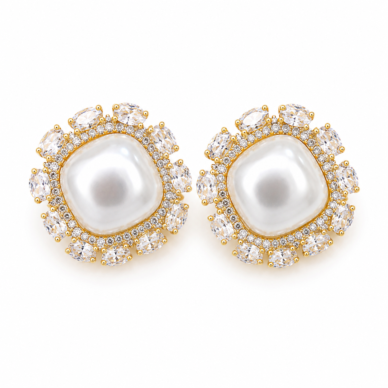 Margaux Pearl Statement Earrings