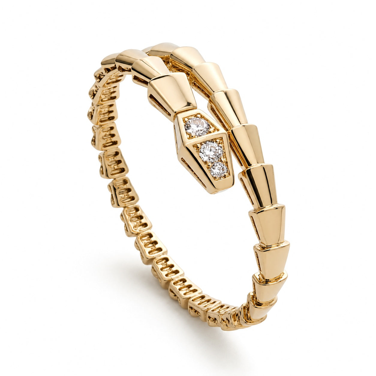 Serpentina Slim Crystal Bangle