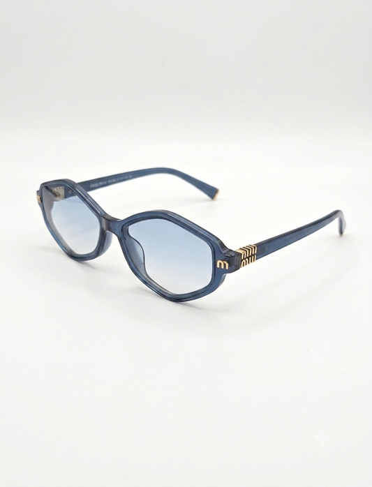 Hexagonal Acetate Sunglasses