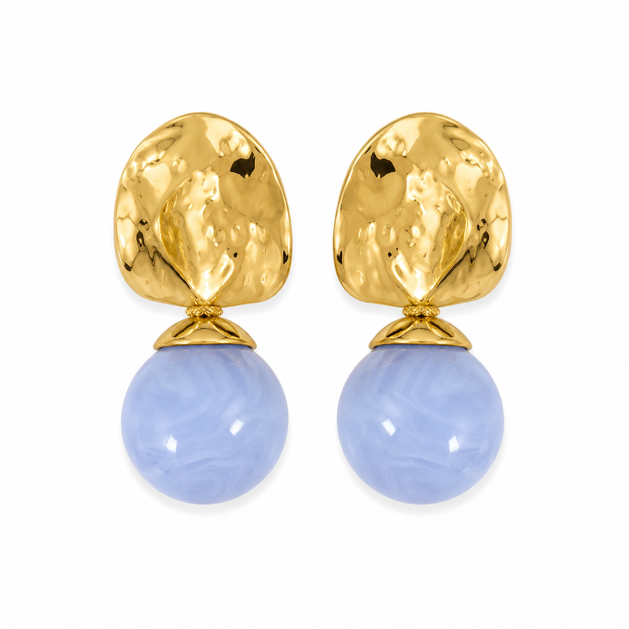 Azure Pearl Drop Earrings
