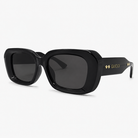 Midnight Noir Oversized Square Sunglasses