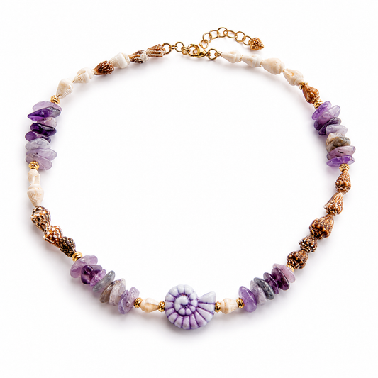 Ocean Shell Stone Necklace