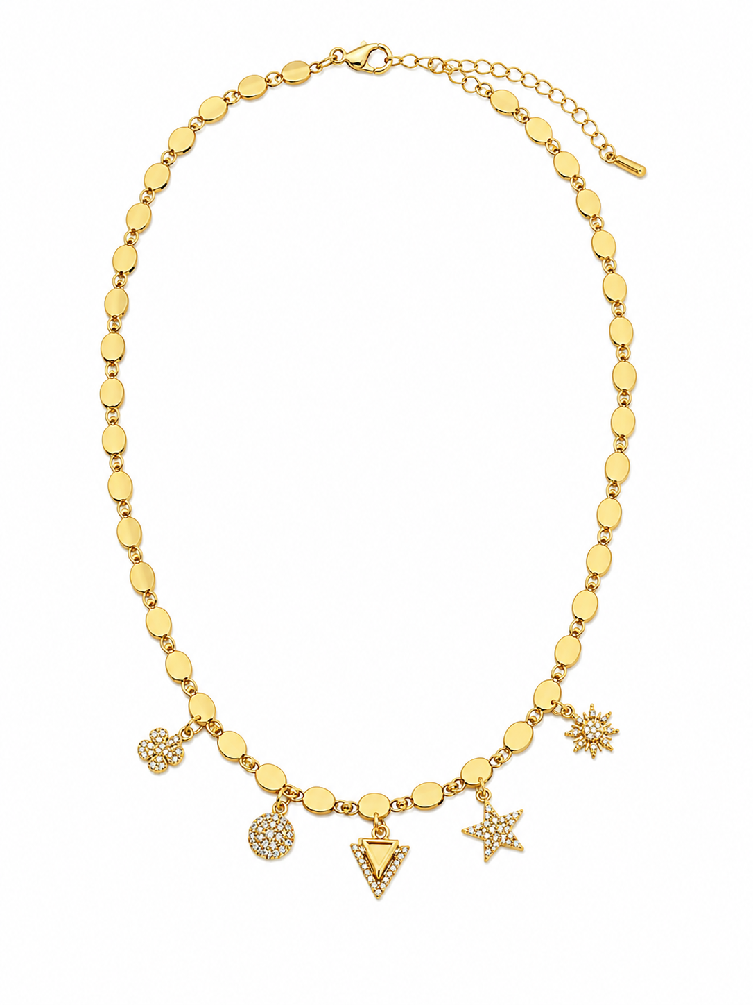Stainless Steel Charm Symphony Necklace