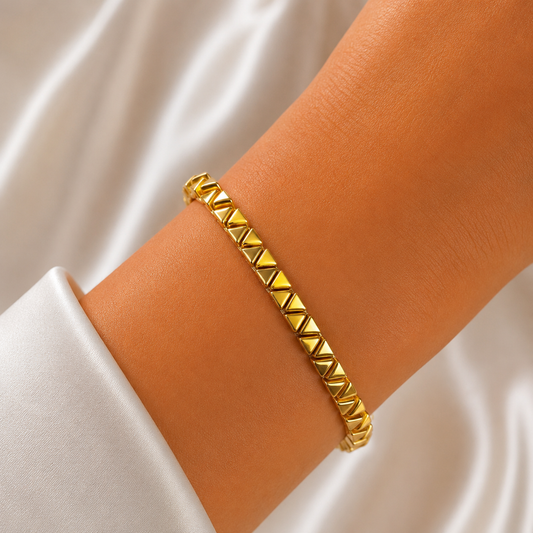 Golden Pyramid Luxe Bracelet