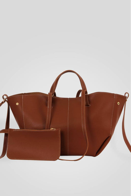 Maison Venus Camel Tote Set