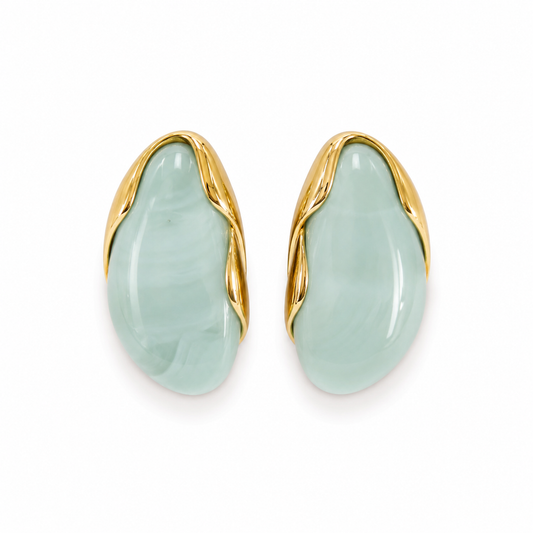 Seafoam Glow Statement Earrings