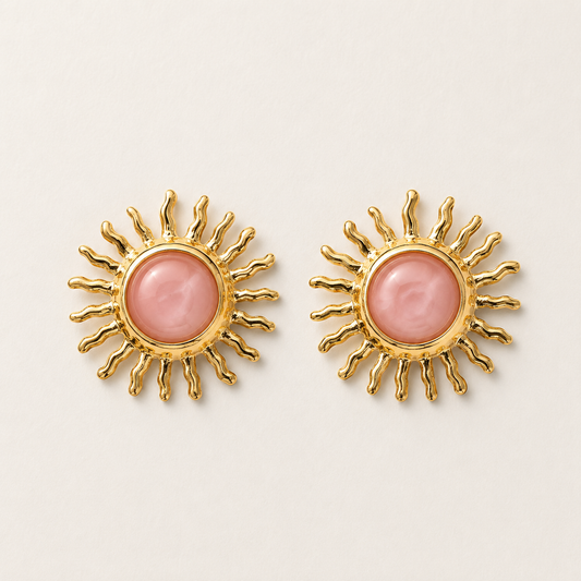 Blush Solstice Sun Earrings