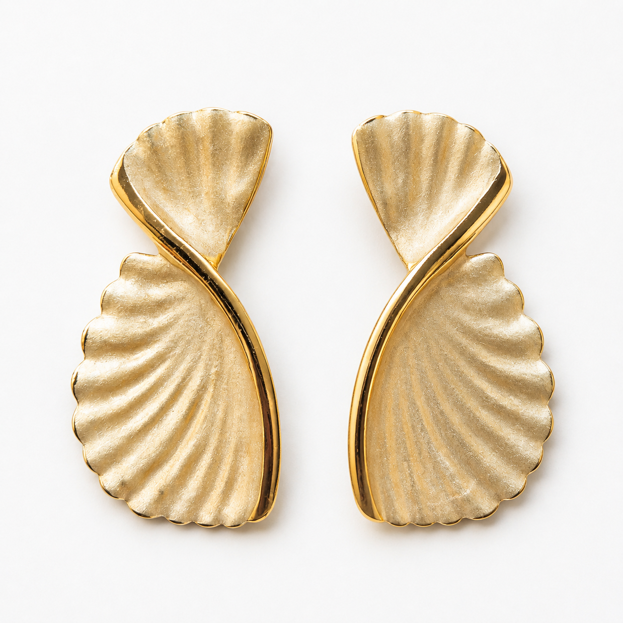 Aurelia Sculpted Fan Earrings