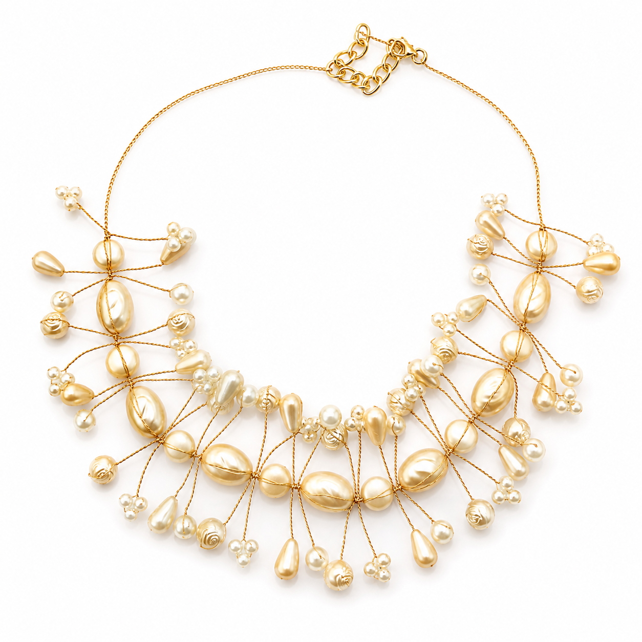 Pearl Bloom Statement Necklace