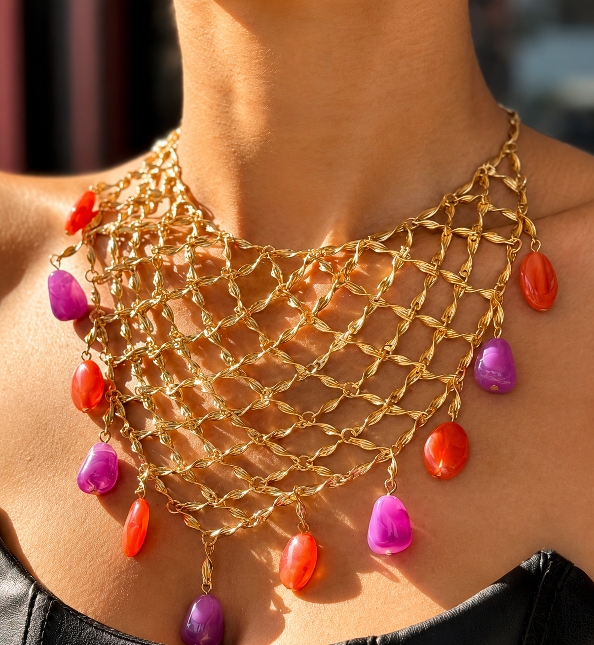 Sunset Mirage Statement Necklace