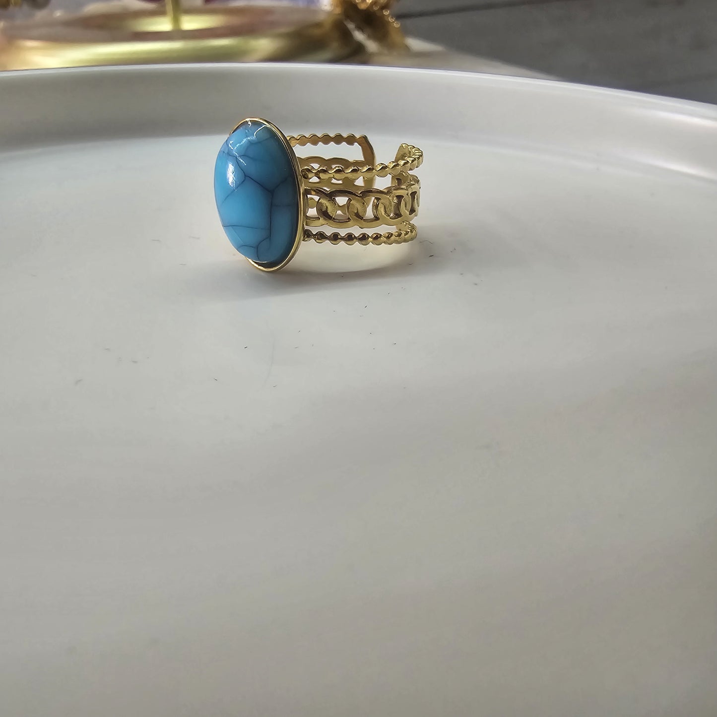 Royal Turquoise Elegance Ring