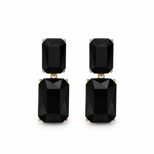 Midnight Onyx Statement Earrings