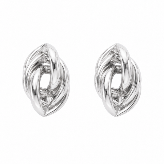 Silver Infinity Knot Earrings