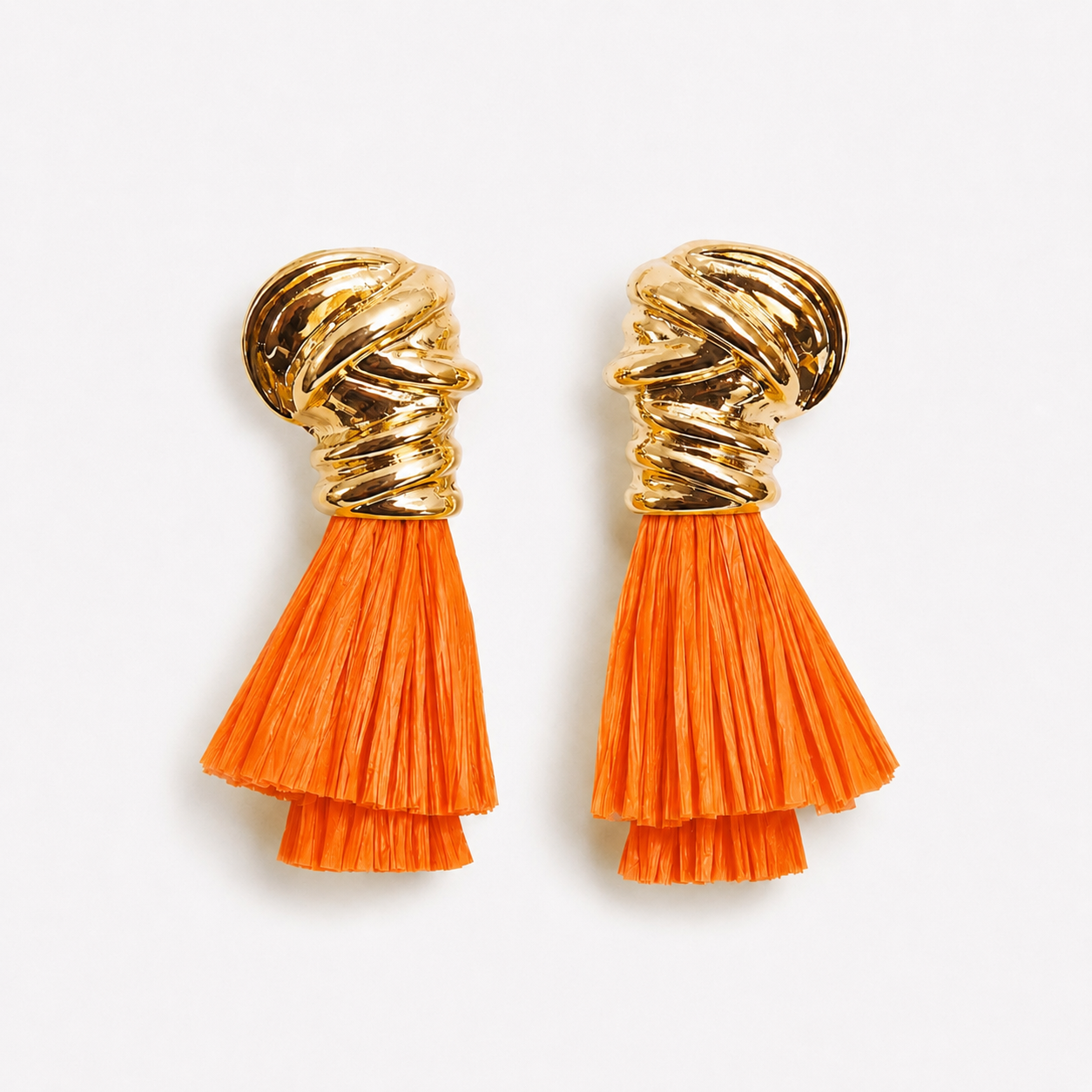 Sunset Statement Tassel Earrings