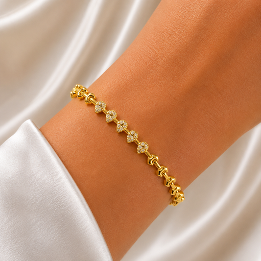 Golden Crystal Bracelet
