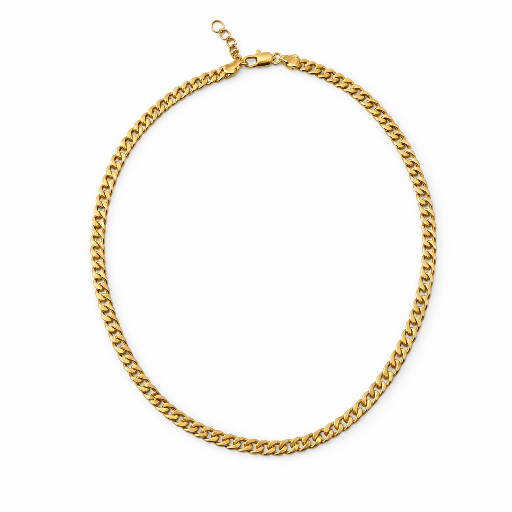 Golden Cuban Luxe Necklace – 45 cm