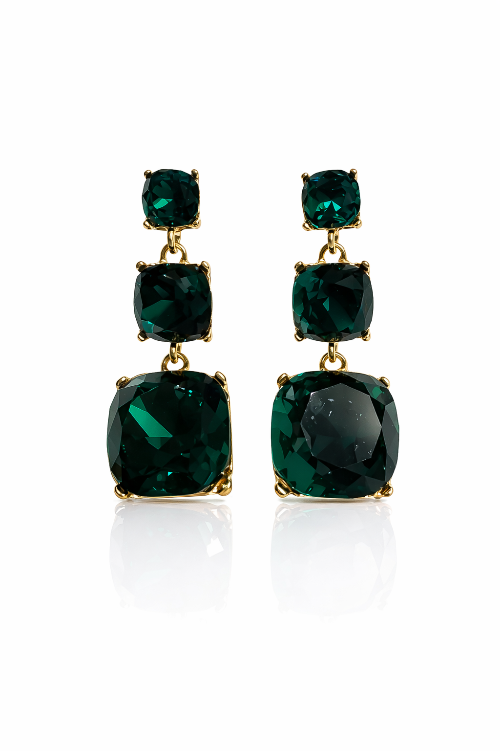 Emerald Royale Statement Earrings