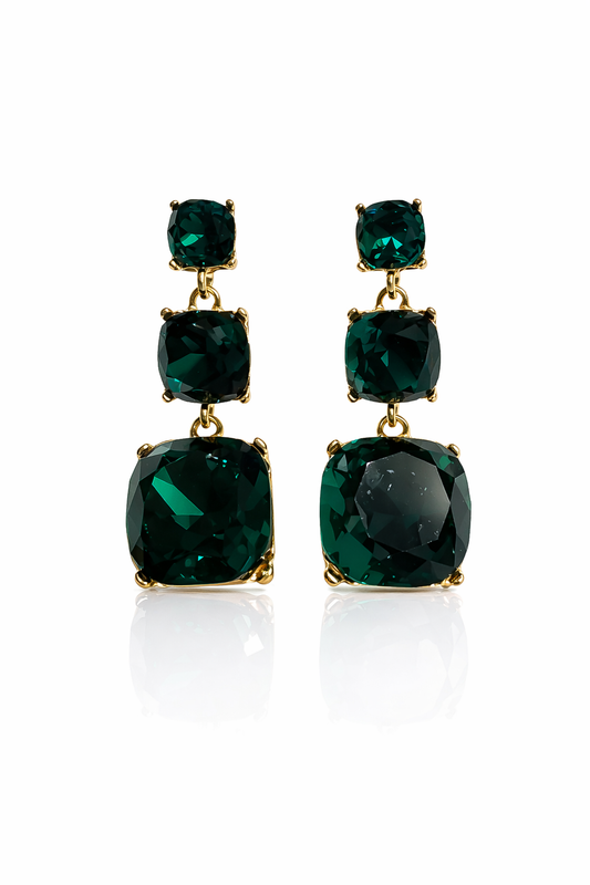 Emerald Royale Statement Earrings
