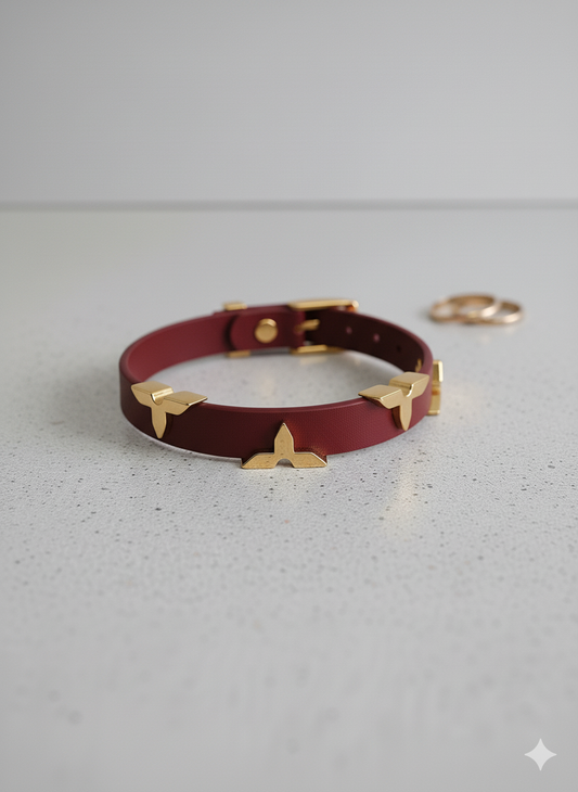 The Vanguard Bracelet: Burgundy