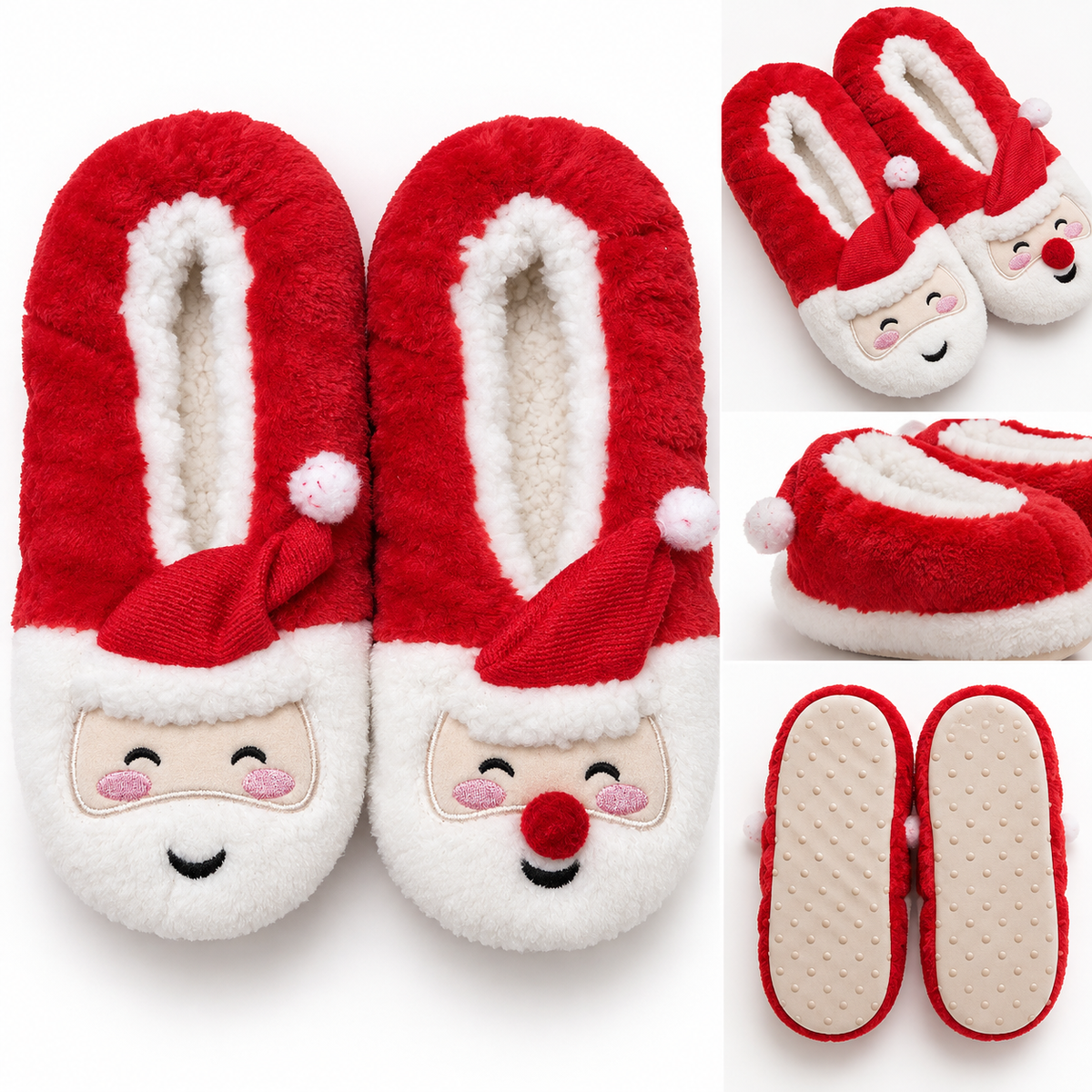 Cozy Santa Plush House Slippers 🎅🏻