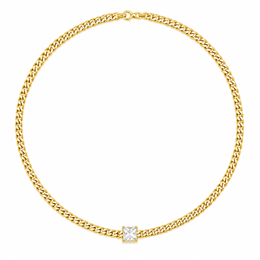 Crystal Glow Chain Necklace
