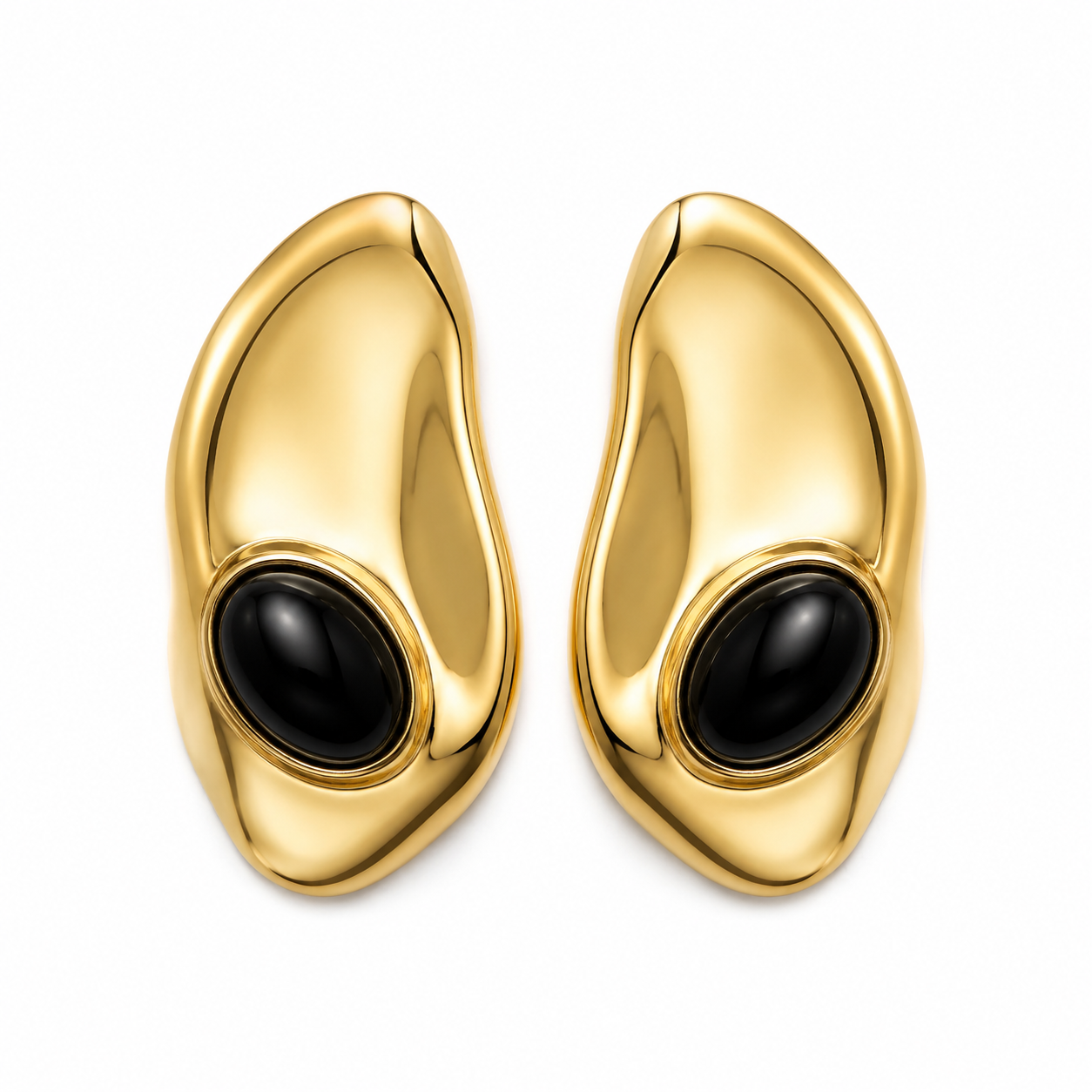 Noir Flame Statement Earrings