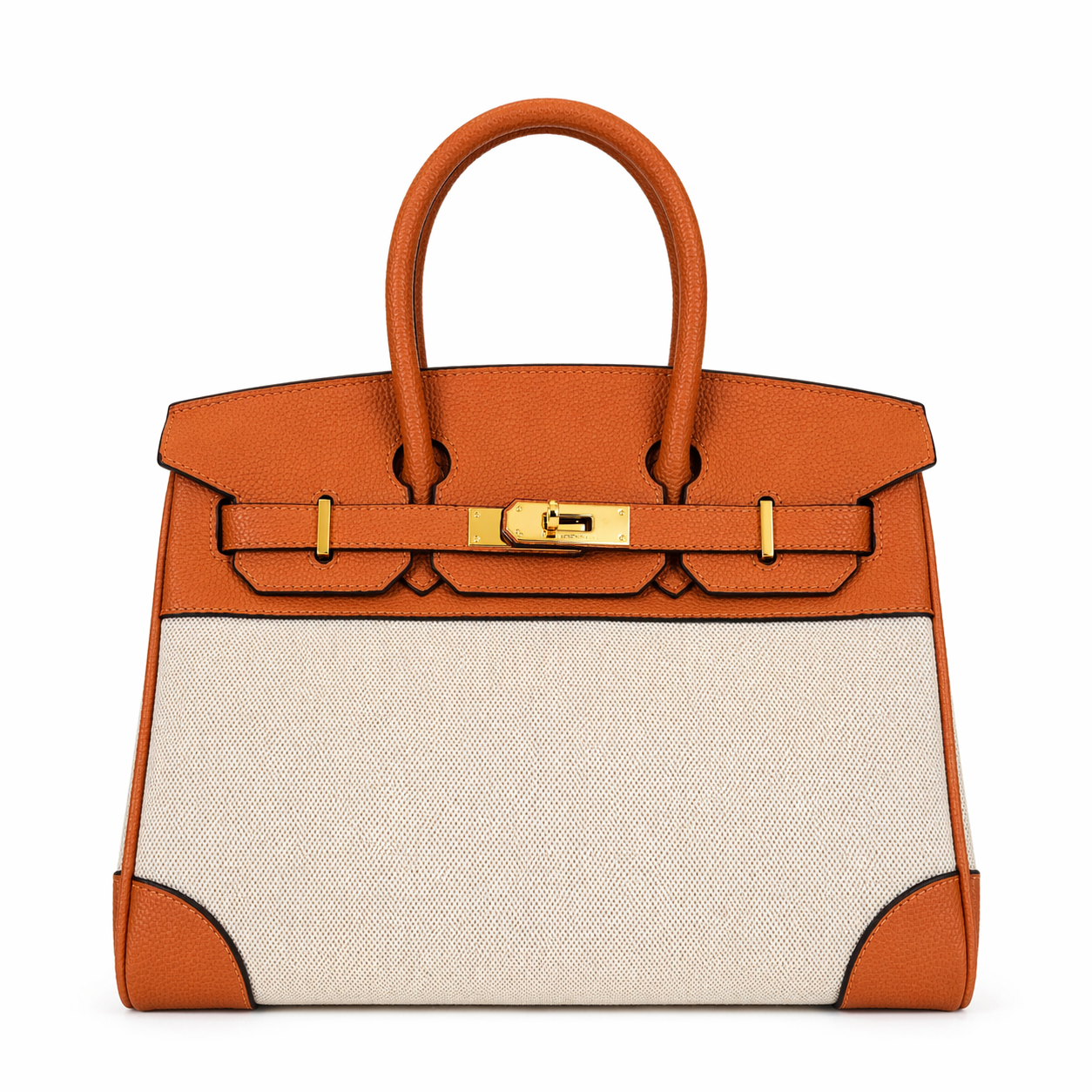 Sahara Canvas Luxe Handbag (Orange Edition)