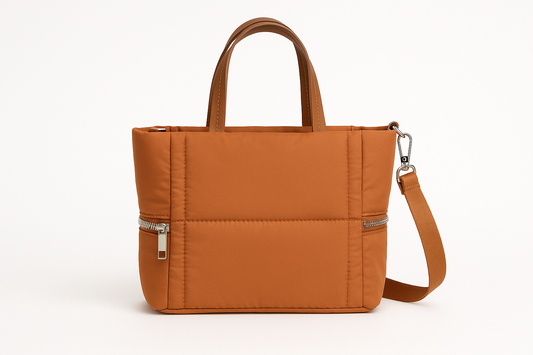 Amber Drift Puffer Bag 🧡