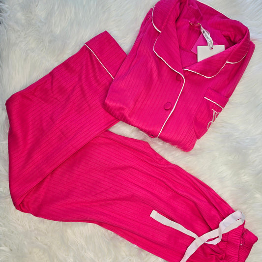 Ribbed Pyjama Set