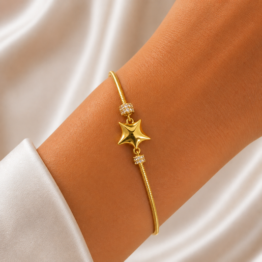 Golden Star Charm Bracelet