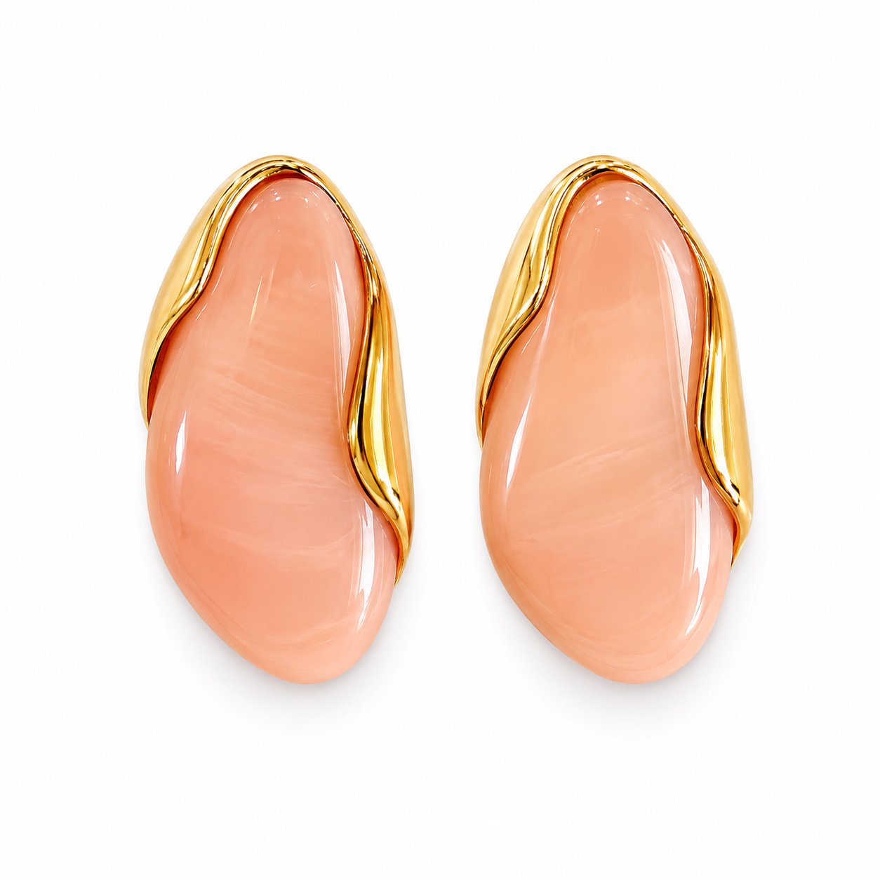 Blush Glow Statement Earrings