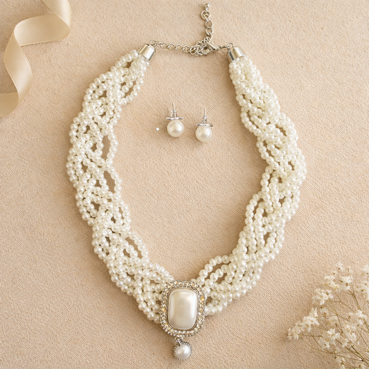 Royal Pearl Statement Set
