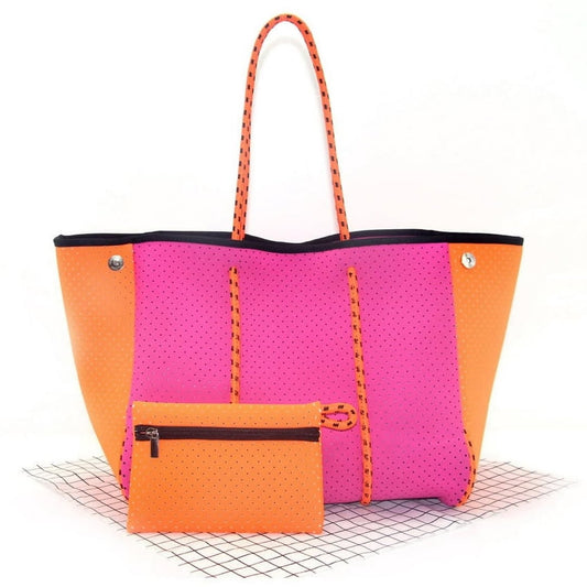 Neon Blaze Tote Bag