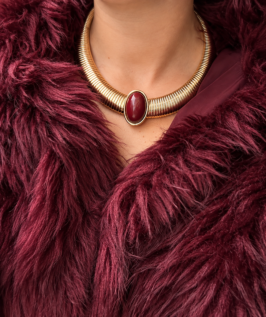 Ruby Luxe Statement Necklace