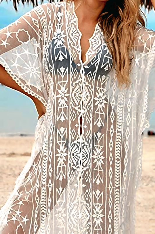 Boho Lace Beach Cover-Up