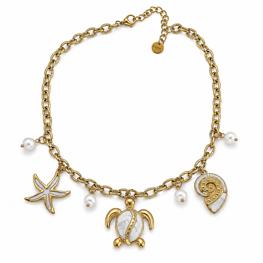 Ocean Charm Stainless Steel Necklace