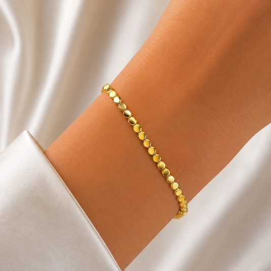 Hexa Luxe Gold Bracelet