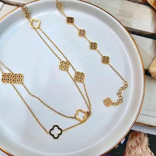 Bracelet and Necklace Duo Set