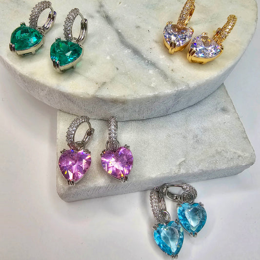 Eternal Heart Charms Earrings