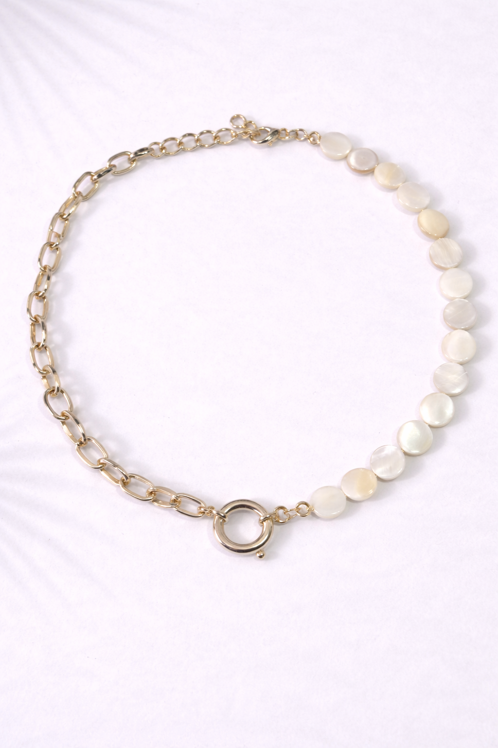 Dual Glow Pearl Chain Necklace