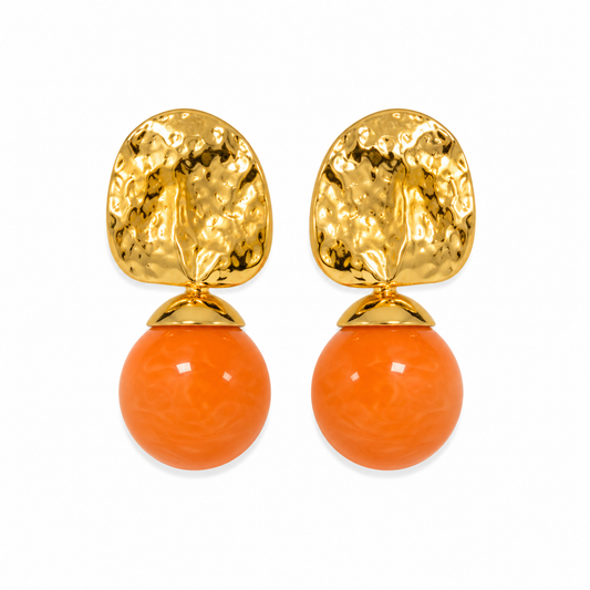 Sunset Pearl Drop Earrings