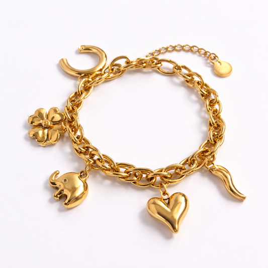 Lucky Charm Gold Bracelet