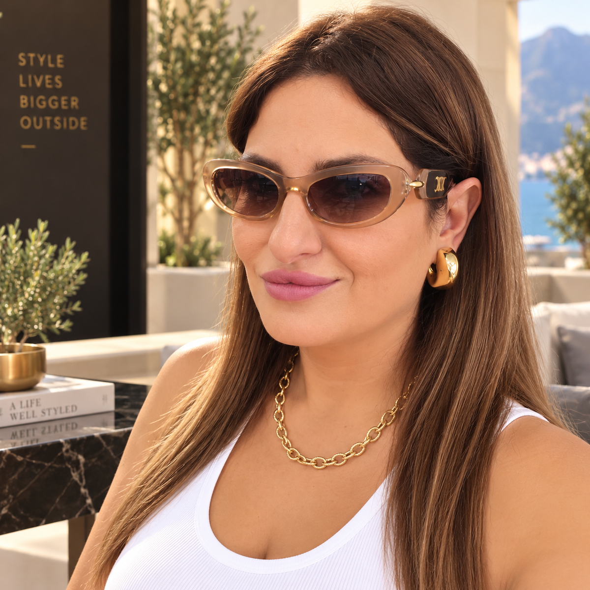 Bellissima Oval Sunglasses