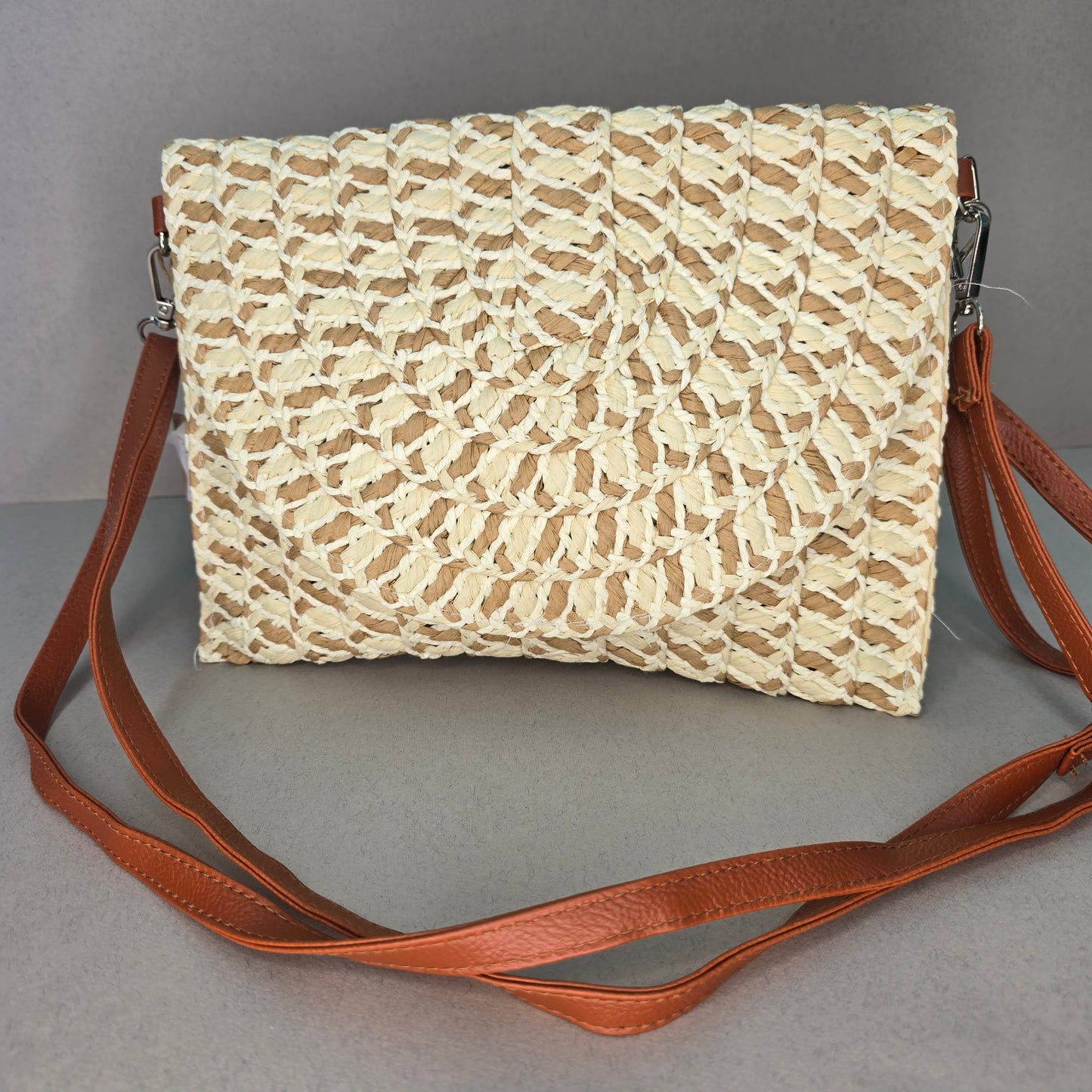 Crossbody Clutch with Leather Strap