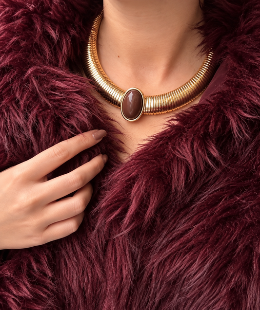 Mocha Luxe Statement Necklace